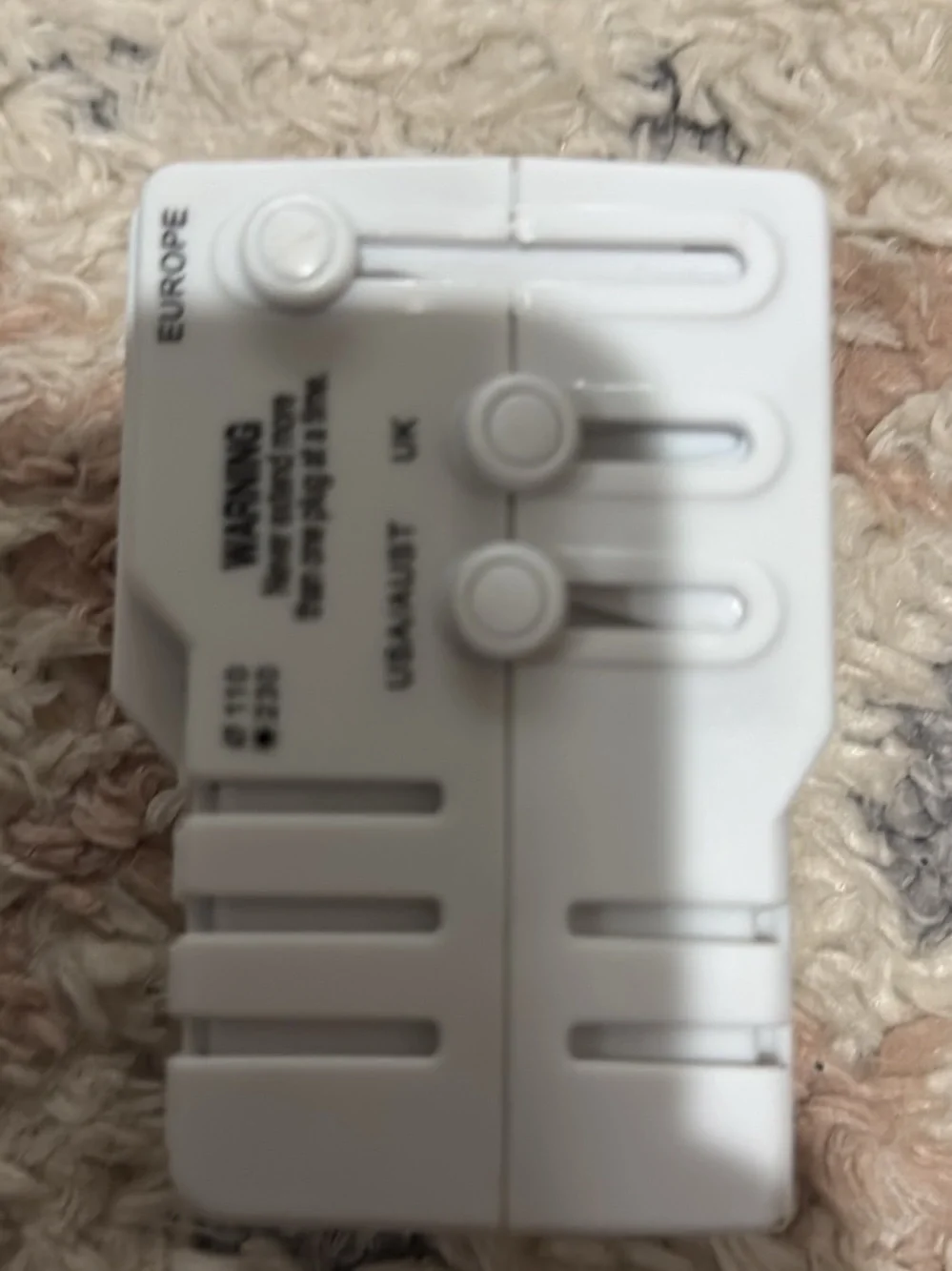 Dynex White Universal Travel Adapter - White